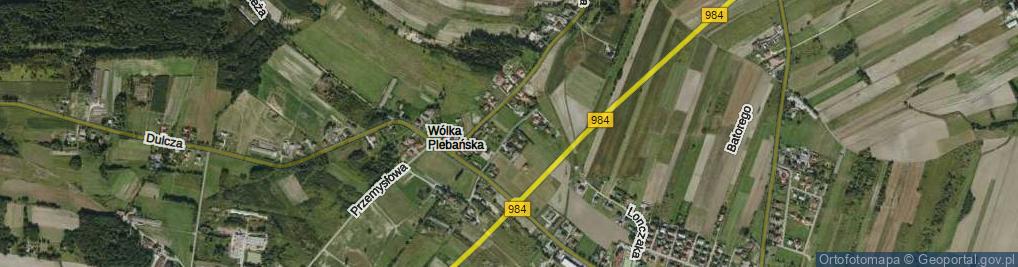 Zdjęcie satelitarne Harcerska ul.